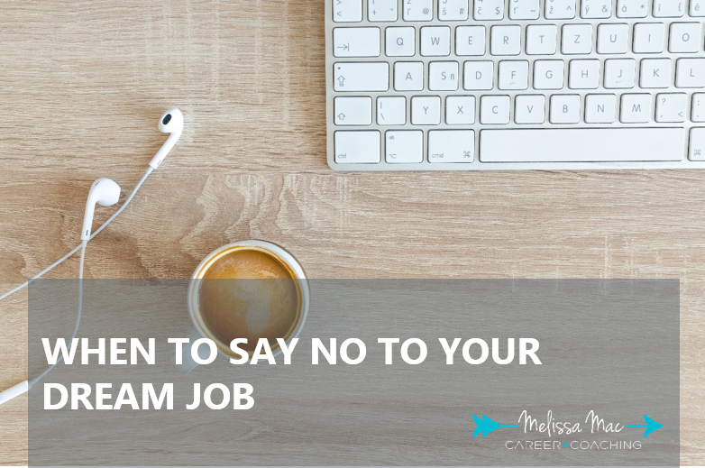 what to say instead of dream job